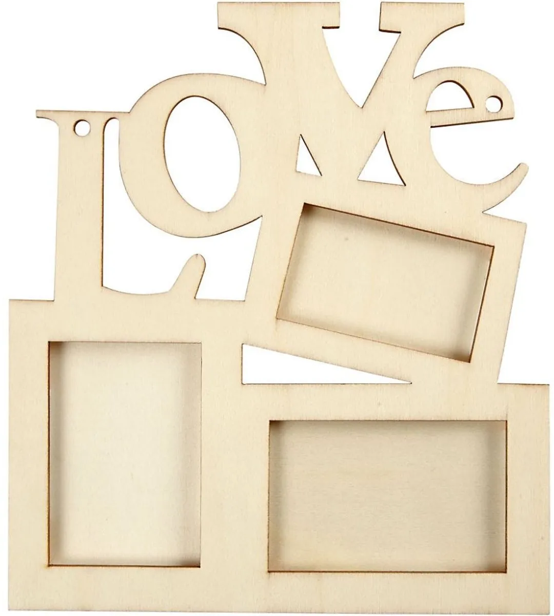 Creativ Company Houten Lijst Love 19,7x16cm - Multicolor
