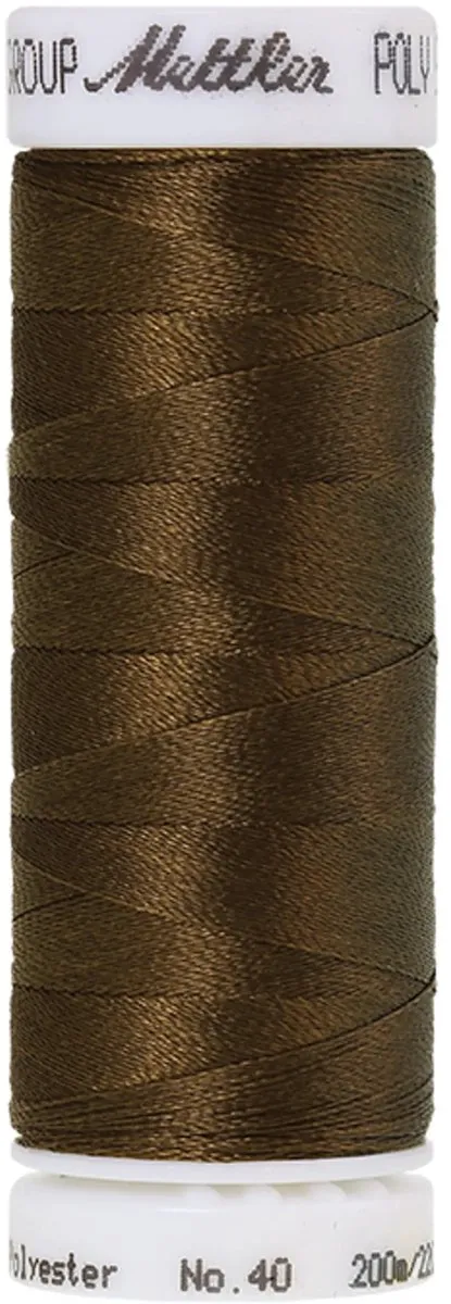 Amann Mettler Polysheen Borduurgaren 200m - Bruin