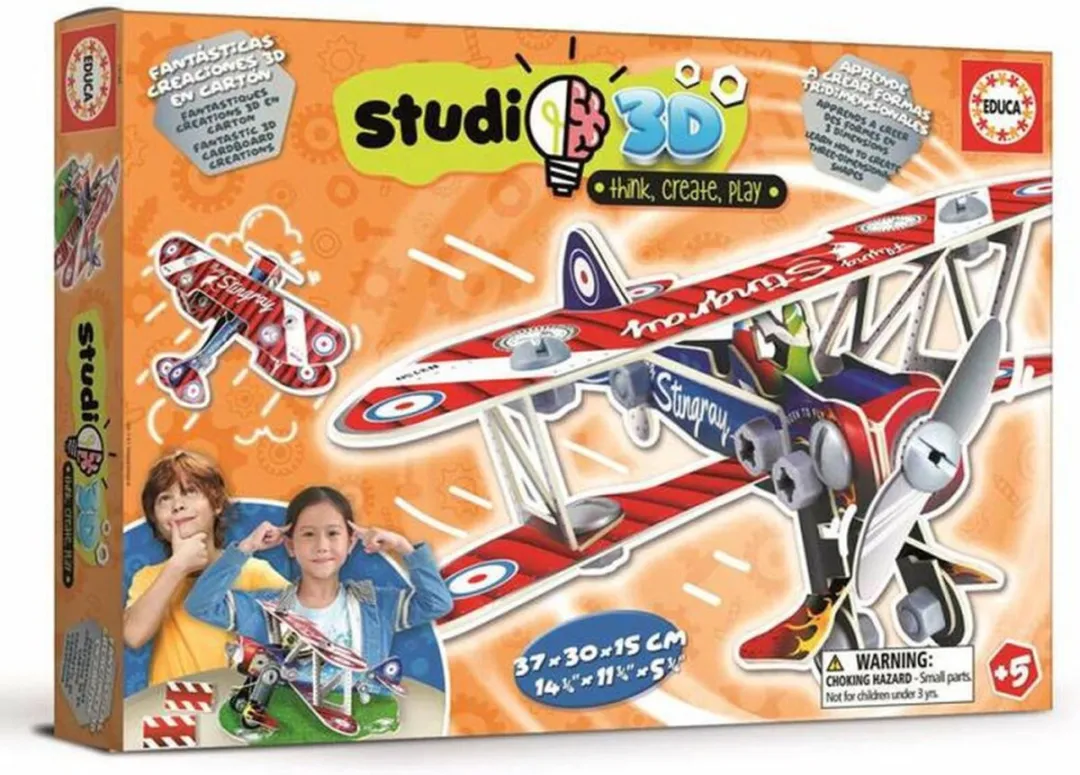 Educa Studio 3D Modelvliegtuig - 56 Onderdelen - afbeelding 2 van 6