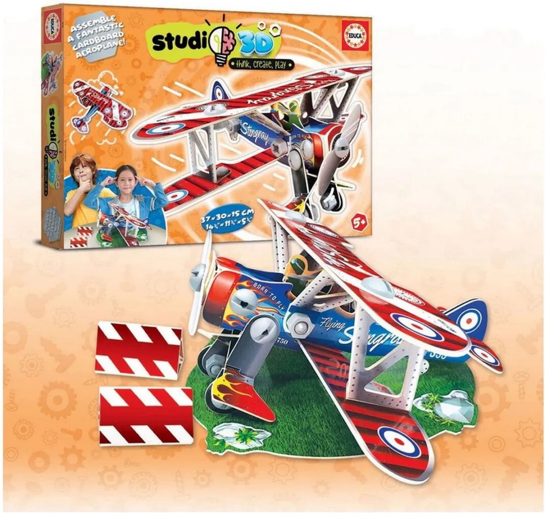 Educa Studio 3D Modelvliegtuig - 56 Onderdelen - afbeelding 6 van 6