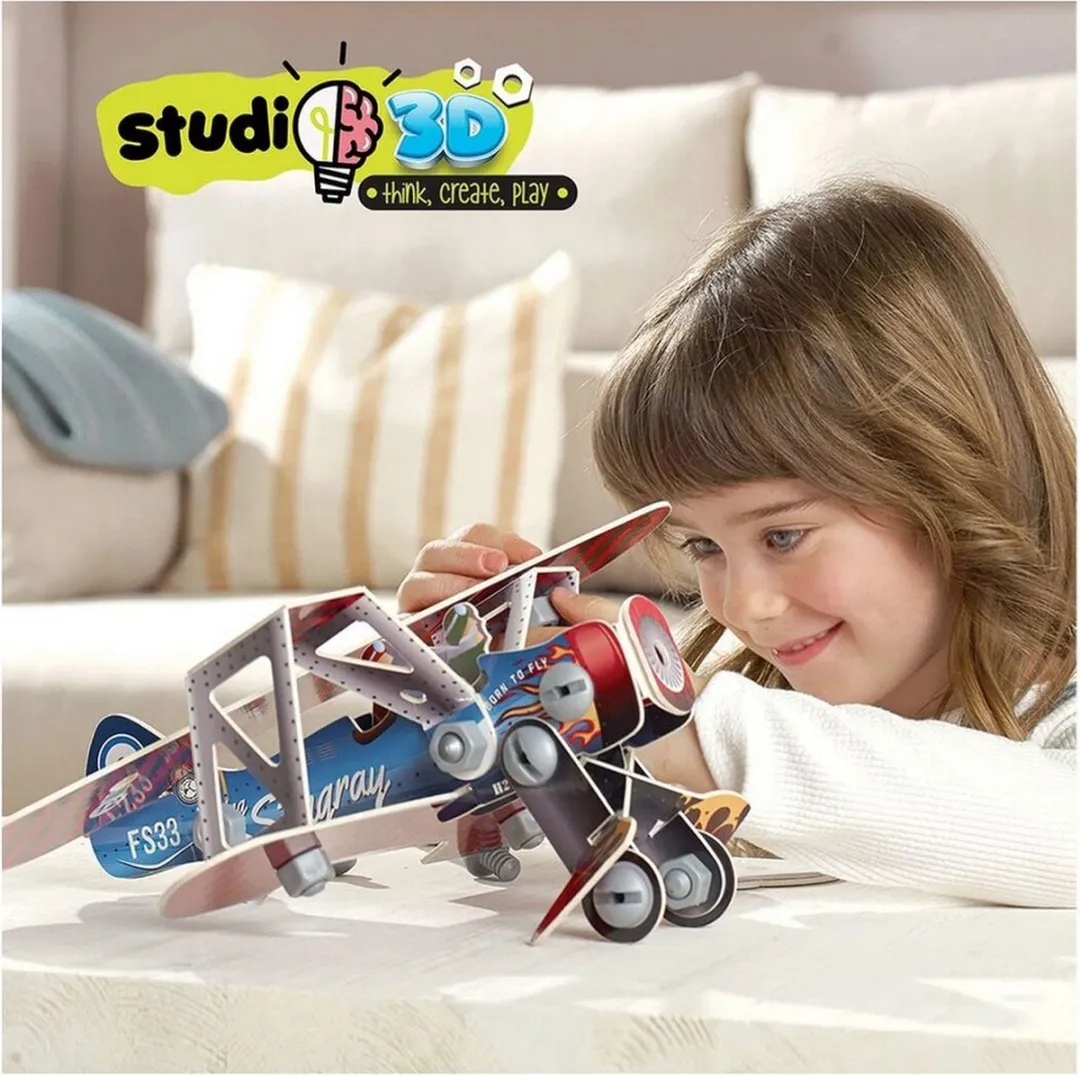 Educa Studio 3D Modelvliegtuig - 56 Onderdelen - afbeelding 3 van 6