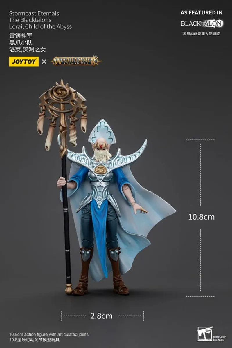 Joy Toy Warhammer Age of Sigmar Stormcast Eternals The Blacktalons Lorai - 20cm Action Figuur - Multi - afbeelding 6 van 6