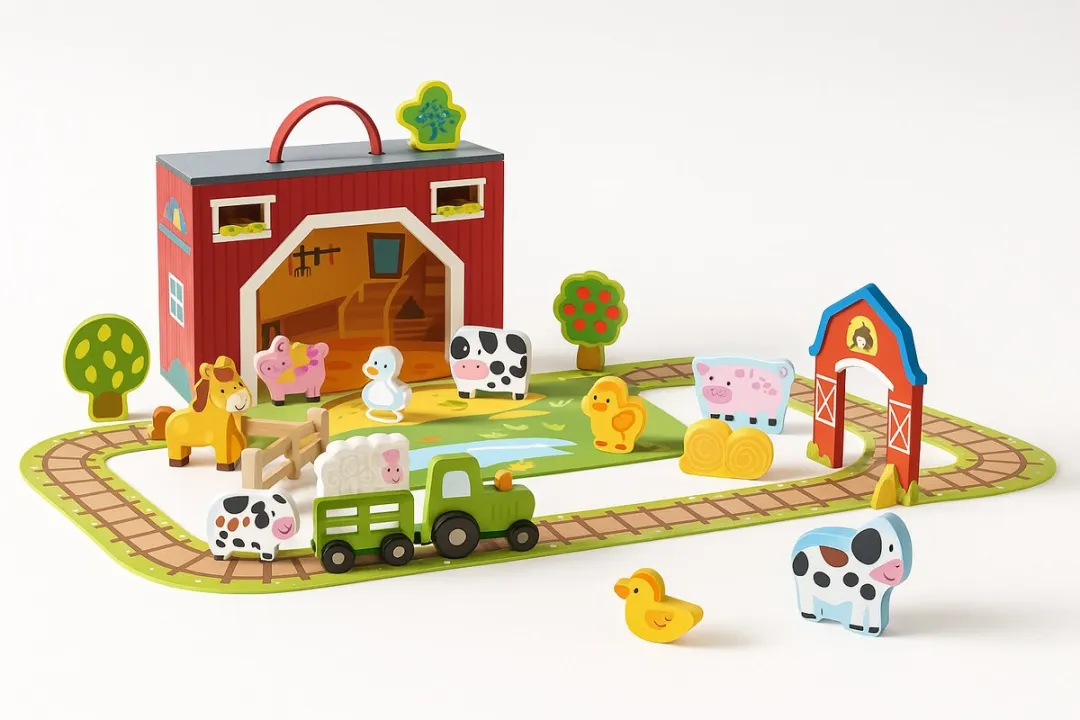 Tooky Toy Boerderij Box Montessori Speelgoed