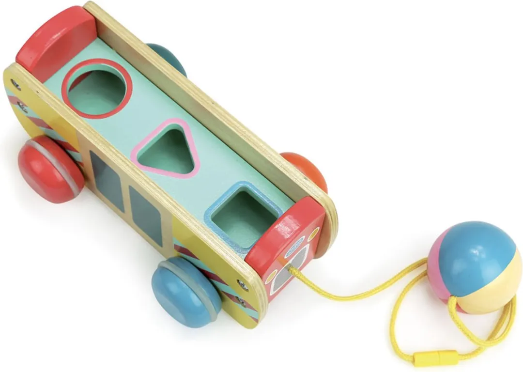 Vilac Houten Trein Trekspeeltje VI7736 - Multicolor
