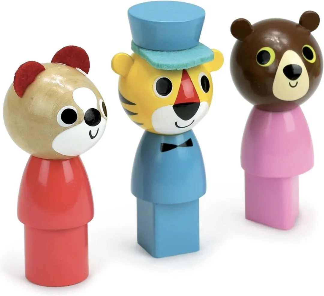 Vilac Houten Trein Trekspeeltje VI7736 - Multicolor