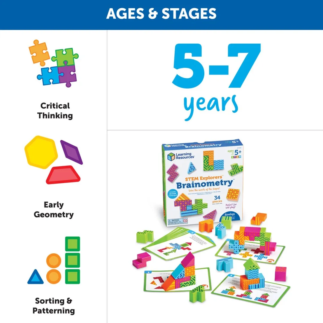 Learning Resources STEM Explorers Brainometry 3D Puzzel - Multicolor