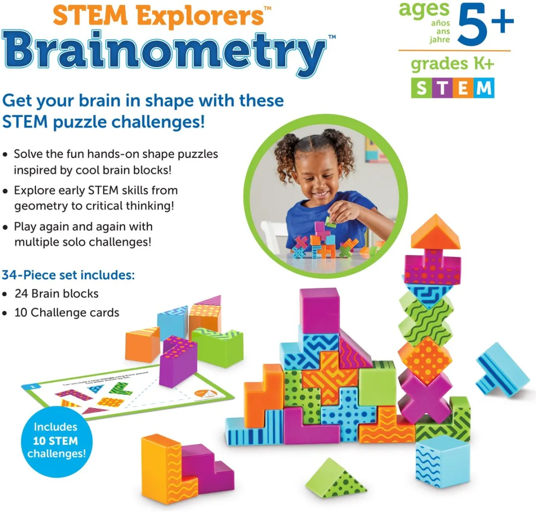 Learning Resources STEM Explorers Brainometry 3D Puzzel - Multicolor