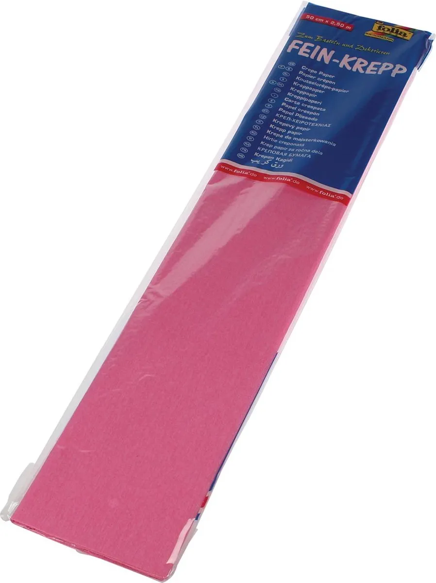 Folia Crêpepapier Lichtroze A4