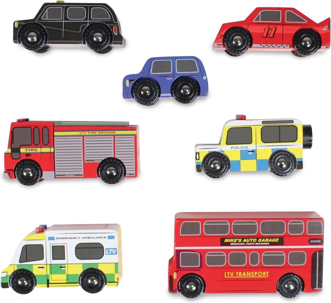 Le Toy Van Speelset Auto's London Hout LTVTV267