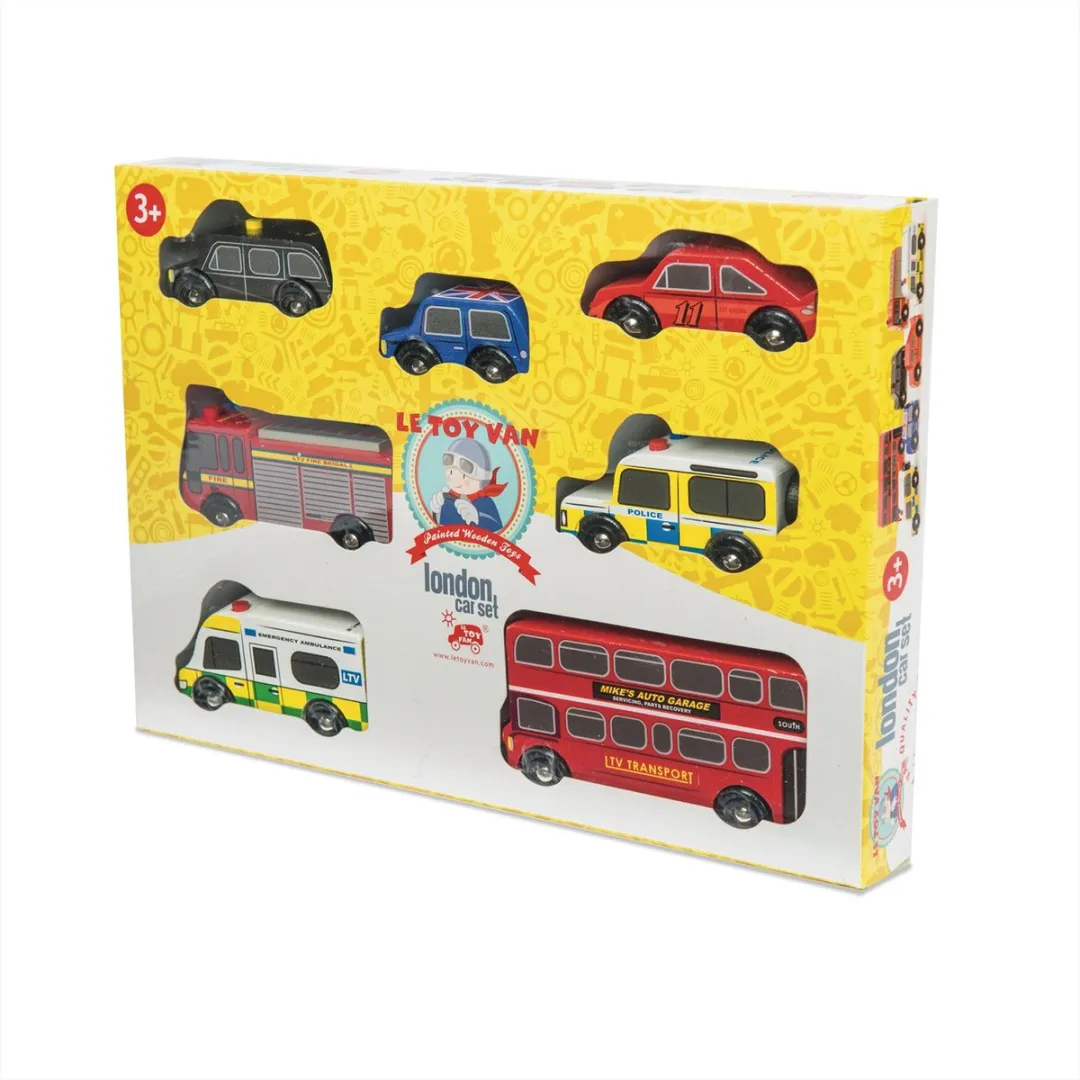 Le Toy Van Speelset Auto's London Hout LTVTV267 - Multikleur
