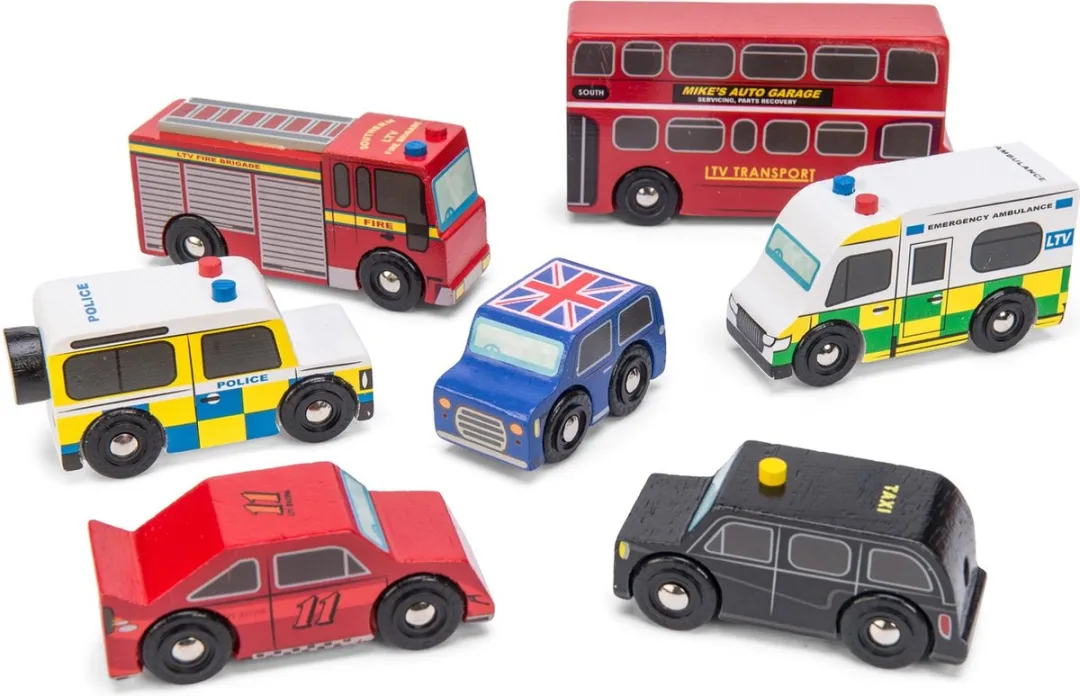 Le Toy Van Speelset Auto's London Hout LTVTV267 - Multikleur - afbeelding 6 van 6