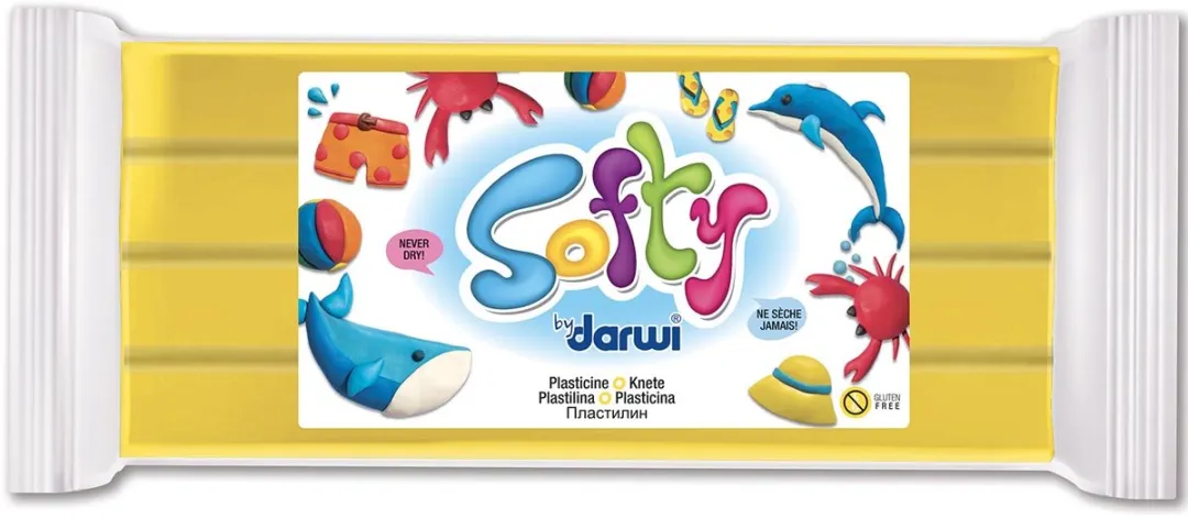 Creativ Company Softy Boetseerklei 500g - Geel