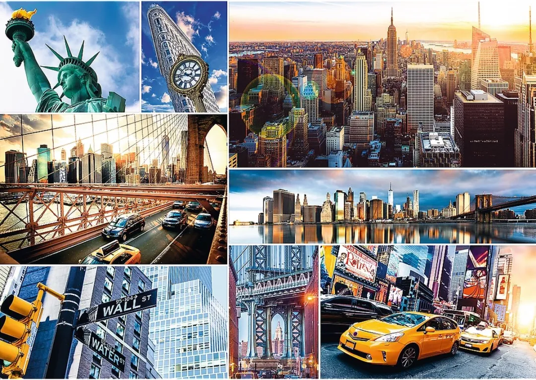 Trefl New York Collage 1000 Stuks - Multicolor