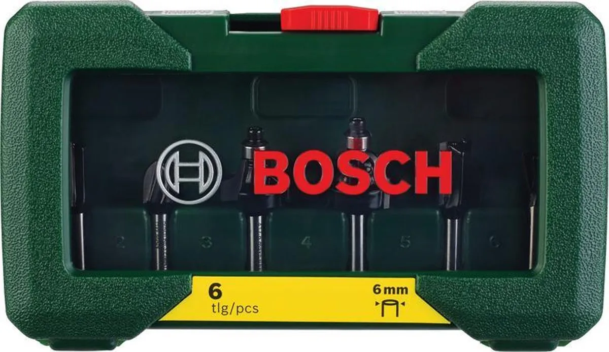 Bosch HM-houtfrezen Set 6-delig - Ø6mm