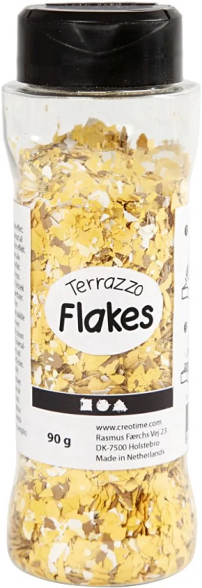 Creativ Company Terrazzo Vlokken Geel 90g
