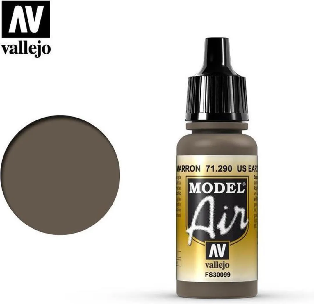 Vallejo Model Air US Earth Brown Acrylverf 17ml