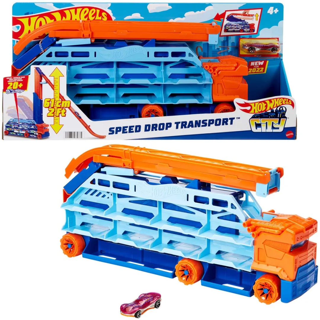 Hot Wheels City SPEED DROP TRUCK HDY92 - afbeelding 3 van 6
