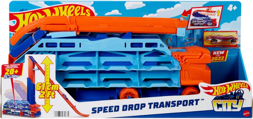 Hot Wheels City SPEED DROP TRUCK HDY92 - afbeelding 2 van 6