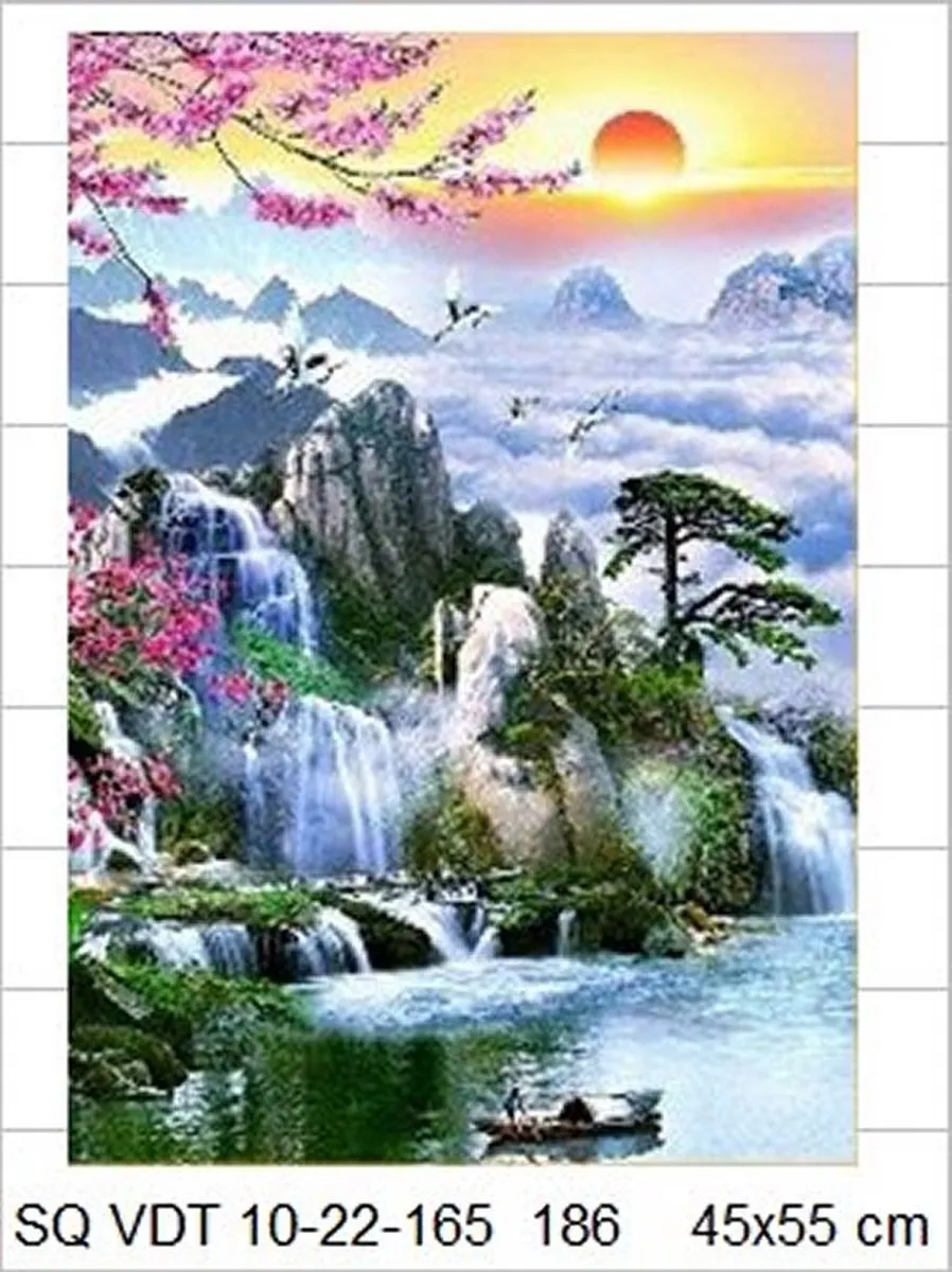VDTOYS Diamond Painting VDTC186 Mountains - Groot formaat 45x55cm
