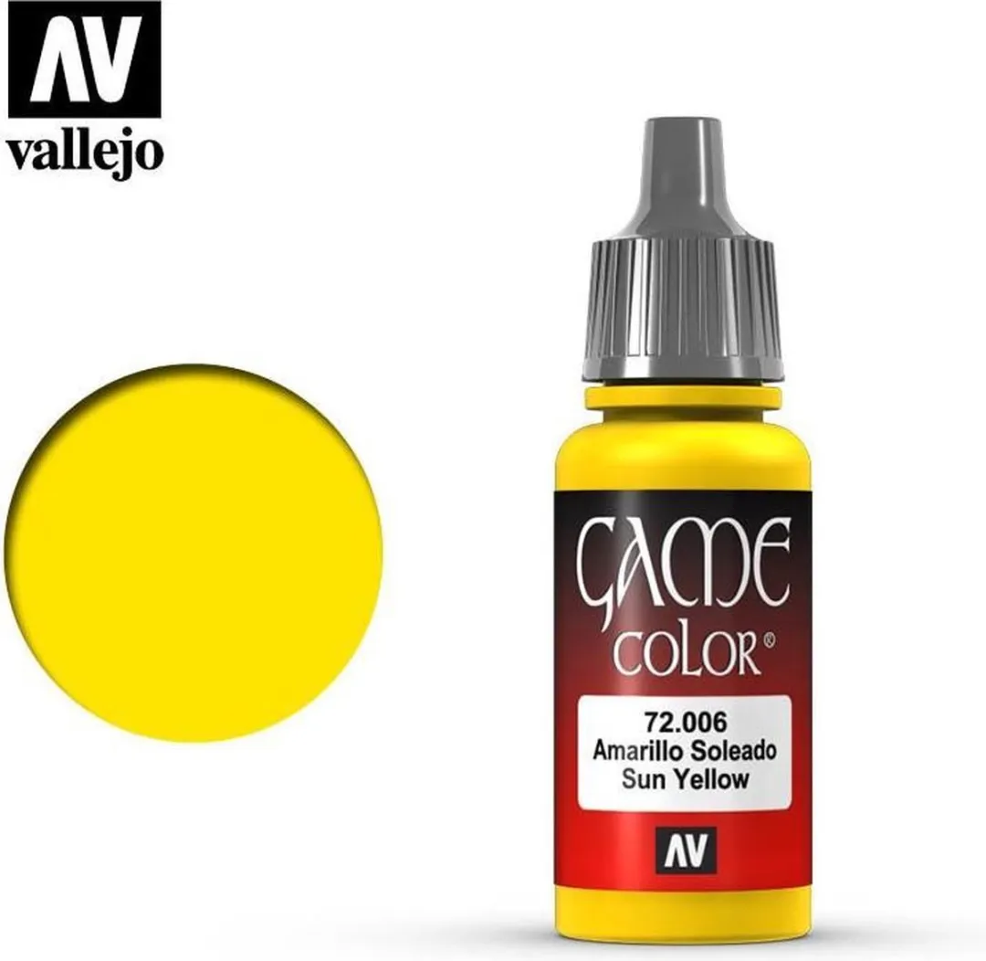 Vallejo Game Color Acrylverf Sun Yellow 18ml
