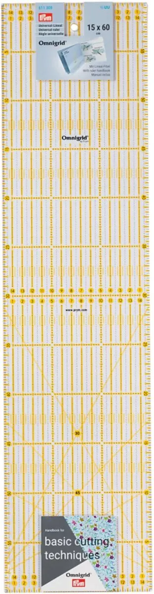 Creativ Company Universele Liniaal Omnigrid 15x60cm - Uni