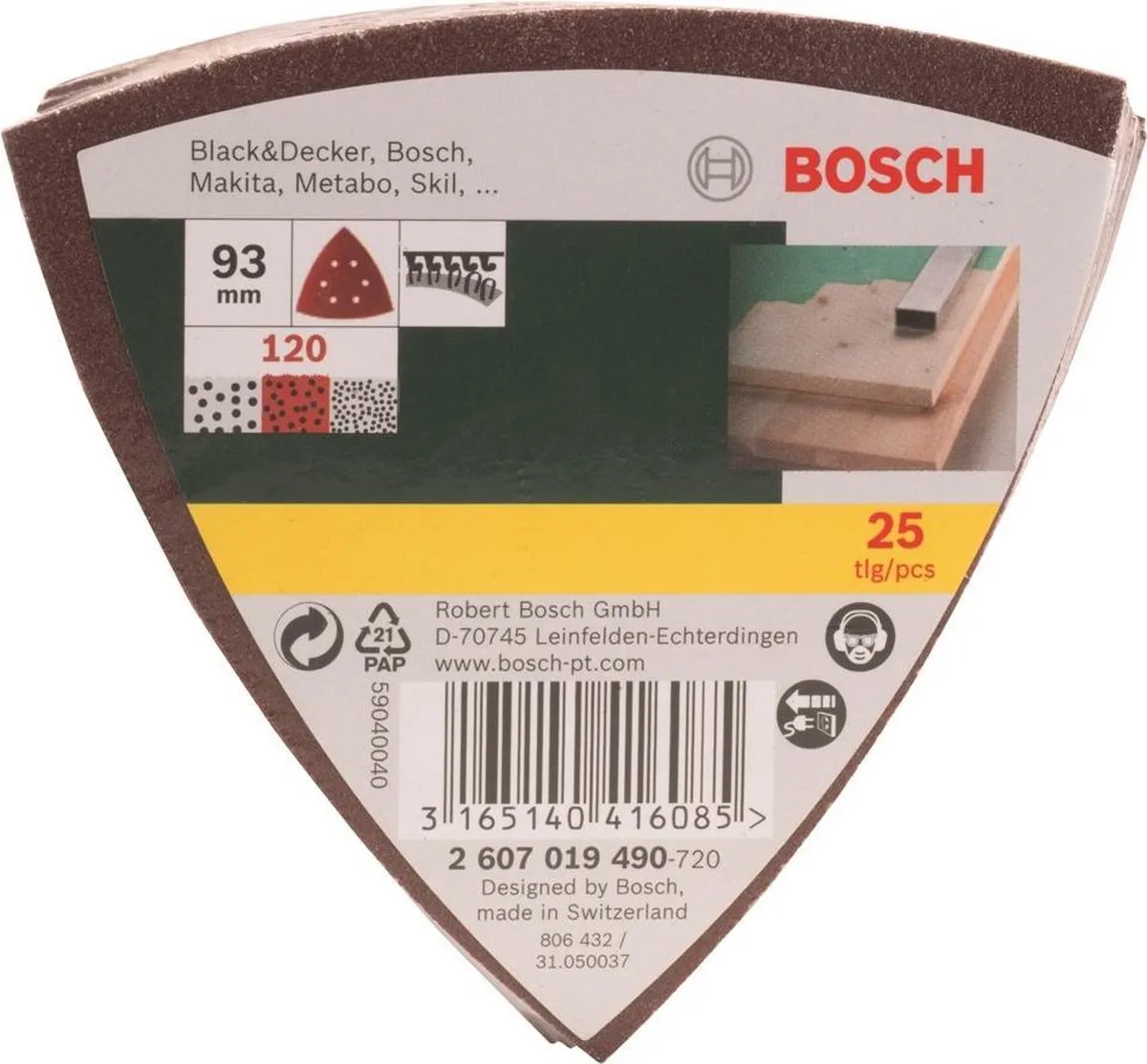 Bosch 25-delige Schuurbladenset Deltaschuurmachine