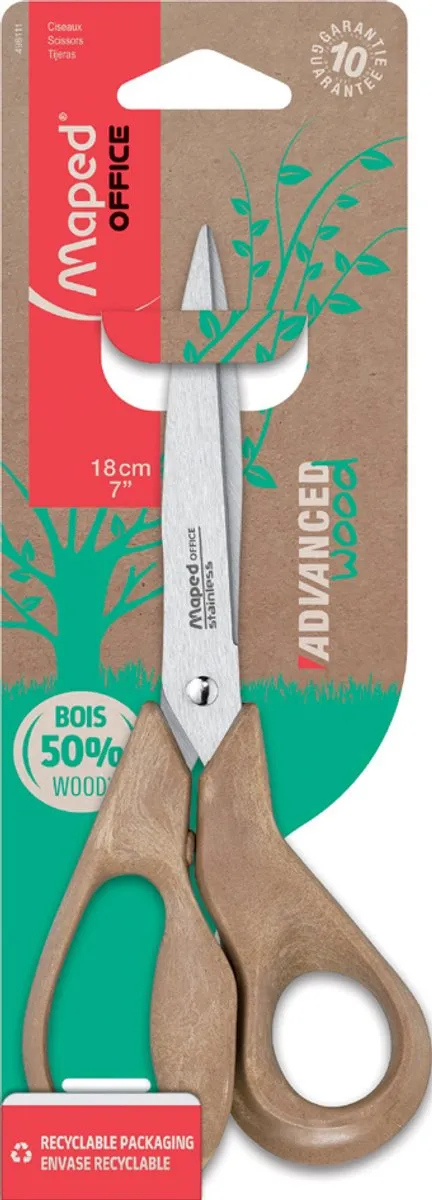 Maped Office Advanced Wood 21cm Schaar - Links