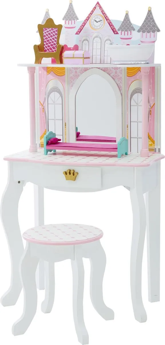 Teamson Kids Houten Kaptafel Dromenland Kasteel