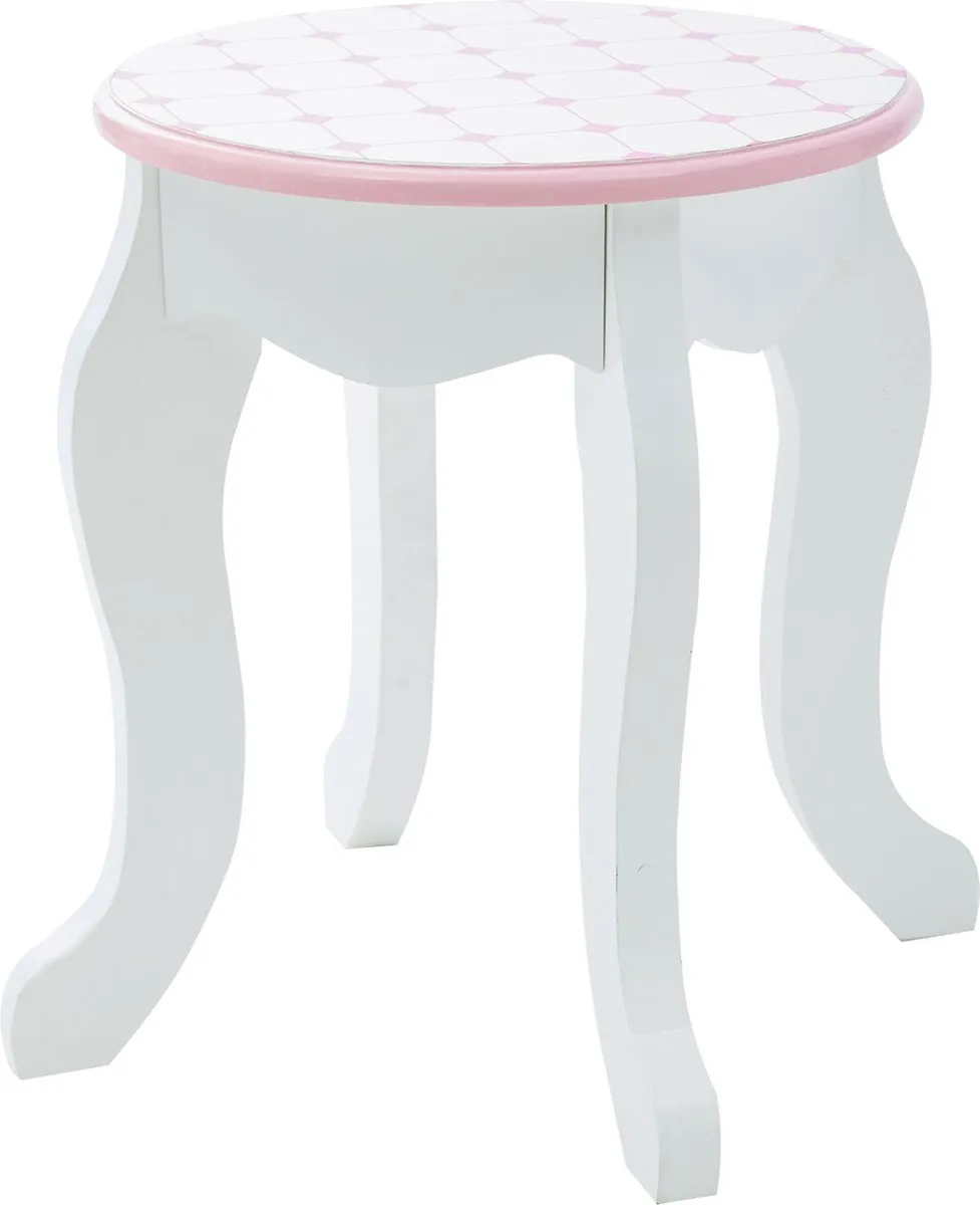 Teamson Kids Houten Kaptafel Dromenland Kasteel - Wit/Roze