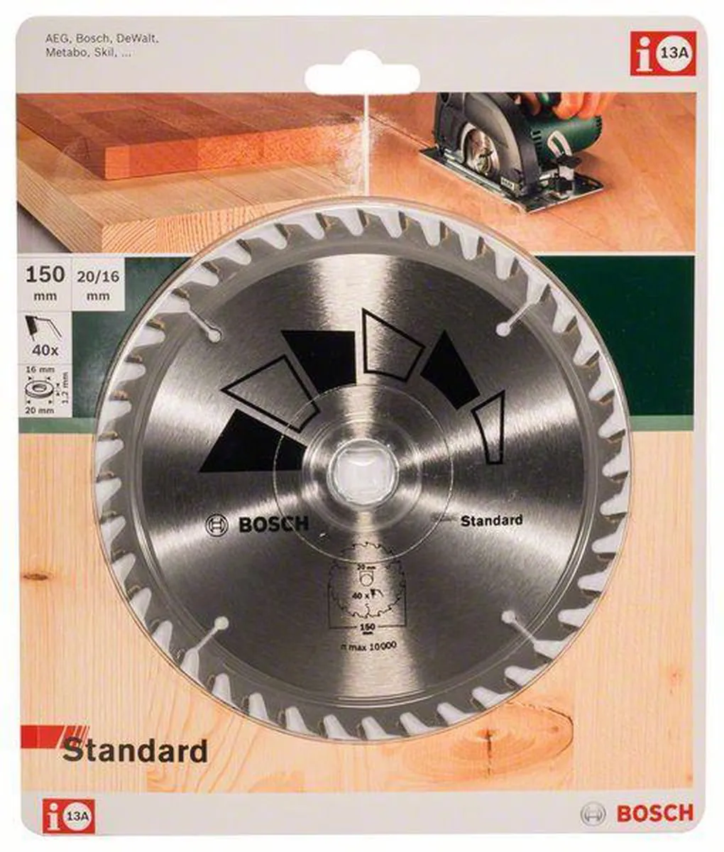 Bosch Professional Cirkelzaagblad Standard 150mm - 40 Tanden