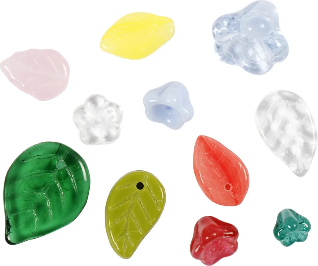 Creativ Company Glazen kralen 6-17mm - Multicolor - 60gr
