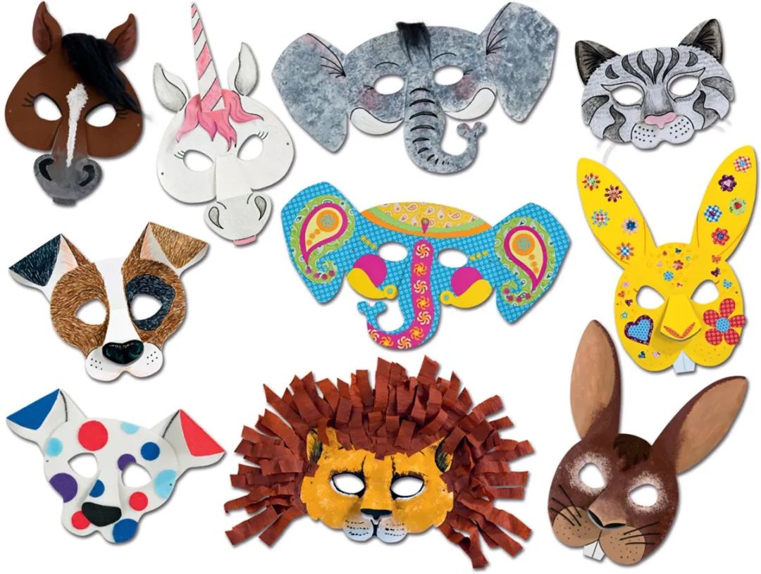 Folia Kindermaskers Wit - Ø1cm
