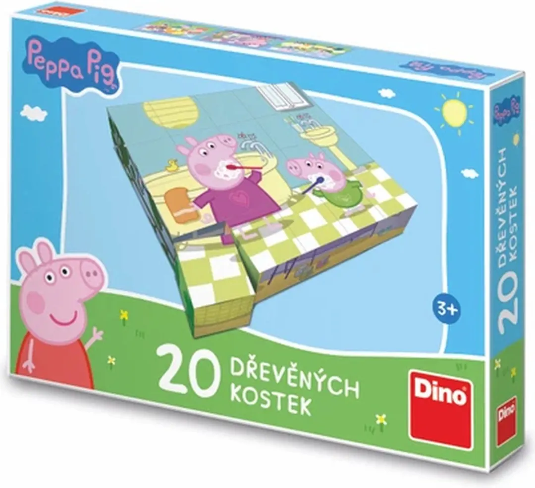 Dino Toys Peppa Pig Blokken Puzzle 20 Stuks