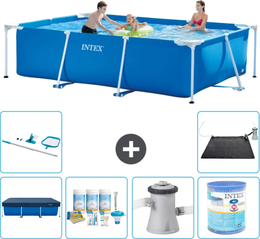 Intex 28272NP-Blauw Rechthoekig Frame Zwembad 300x200x75cm