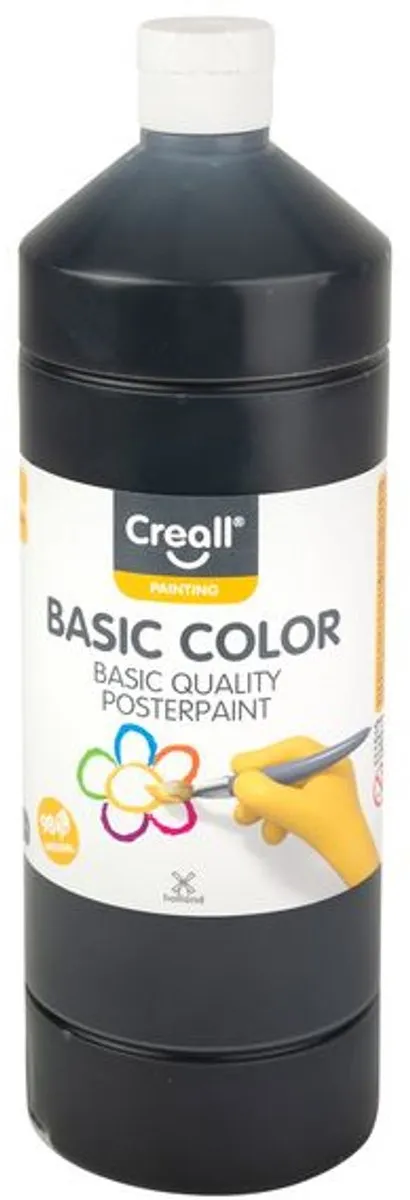 Creall Basic Plakkaatverf Zwart 1000ml