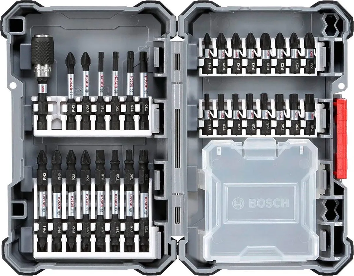 Bosch Box L 31-delige Schroefbitset - Metaal