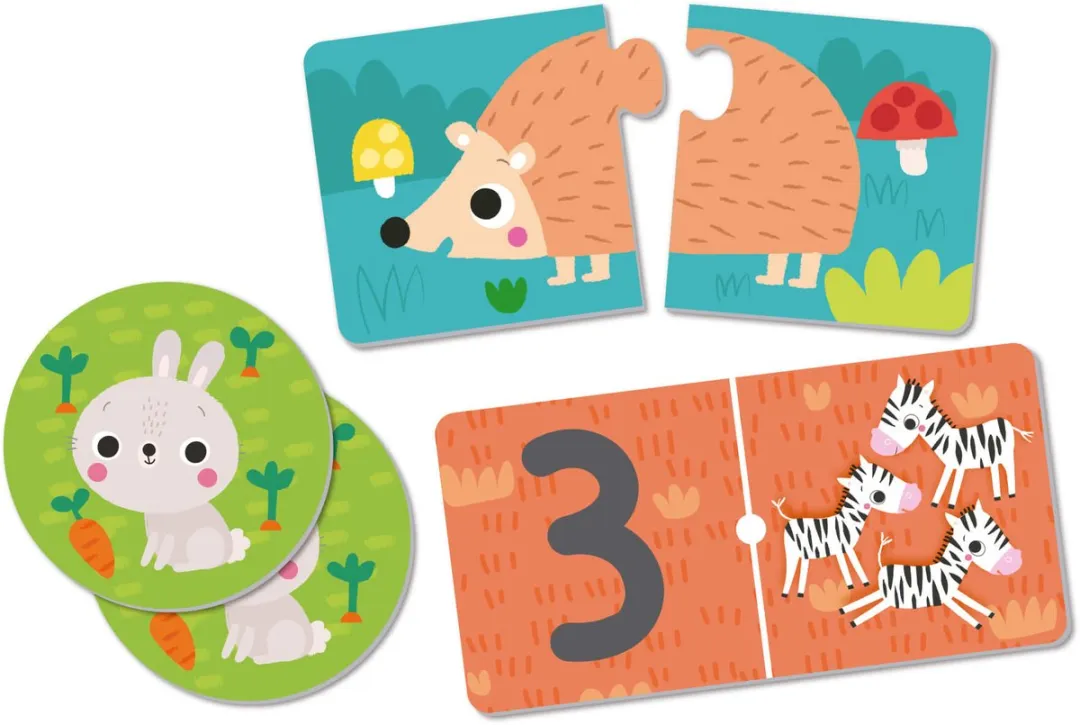 Apli Kids Dieren Puzzel Domino & Geheugenspel 18798