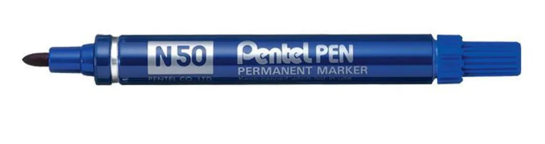 Pentel Viltstift N50 Blauw - 12 Stuks