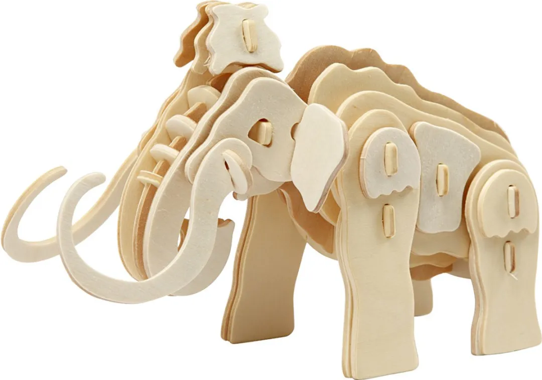 Creativ Company Triplex 3D Puzzel Mammoet 19x8,5x11cm