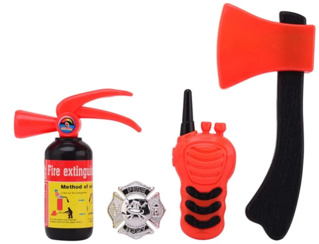 Johntoy Brandweer Speelgoedset 4-delig