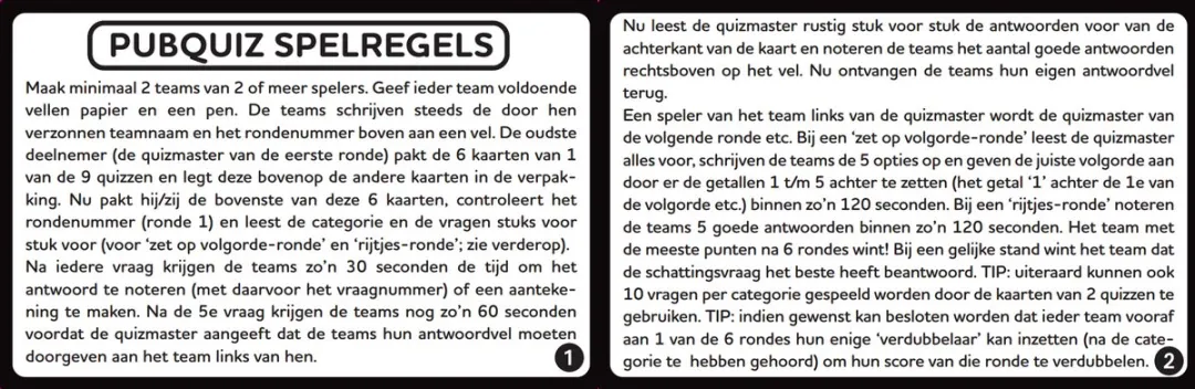 Combi-Deal Pubquiz #4 & Party Quiz - 198 Vragen