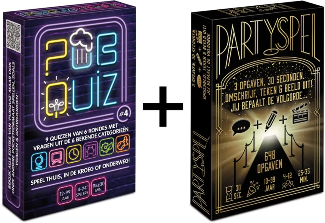 Combi-Deal Pubquiz #4 & Party Quiz - 198 Vragen