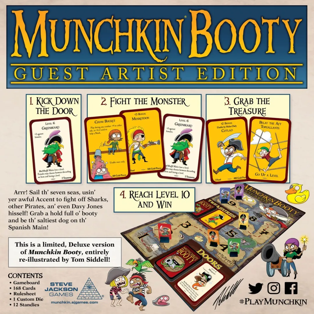 Steve Jackson Games Munchkin Booty Guest Artist Edition Kaartspel