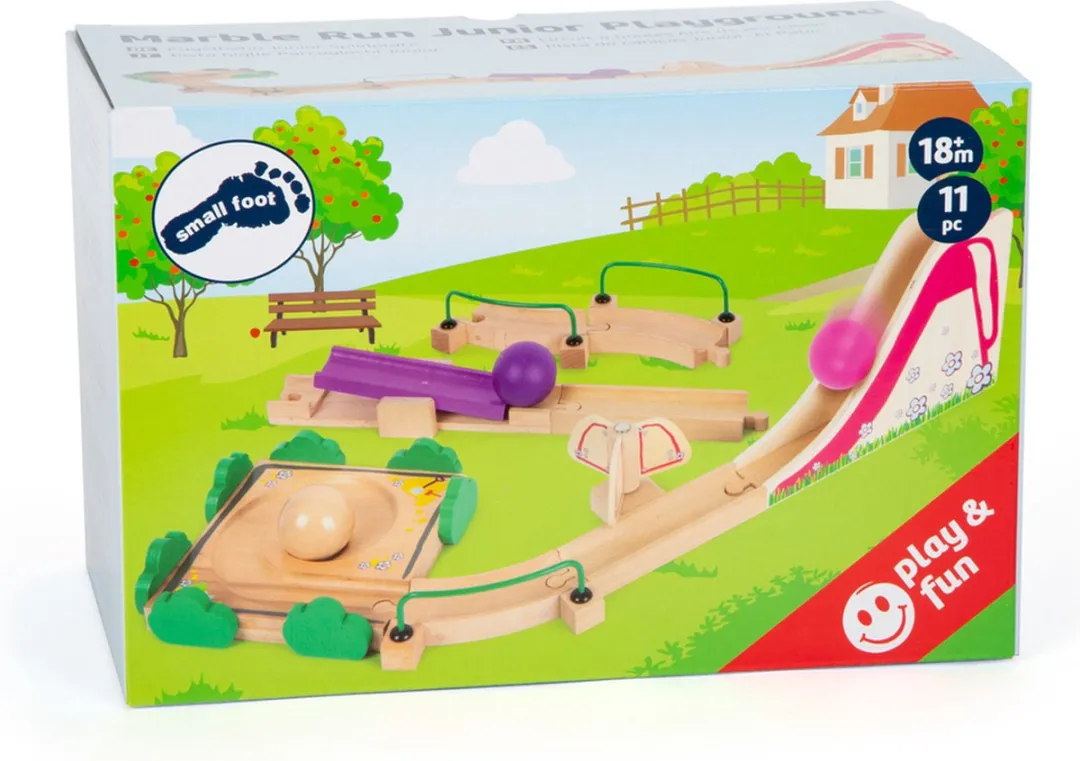 Small Foot Marble Run Junior Playground - 11-delig Hout