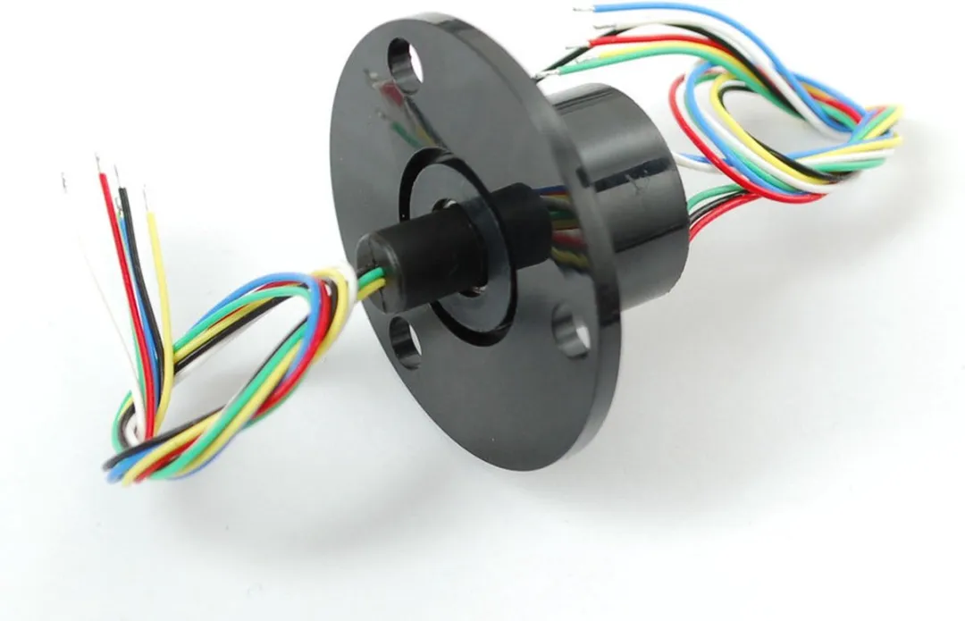 Adafruit Slip Ring 22mm 6-draads 240V 2A - Zwart
