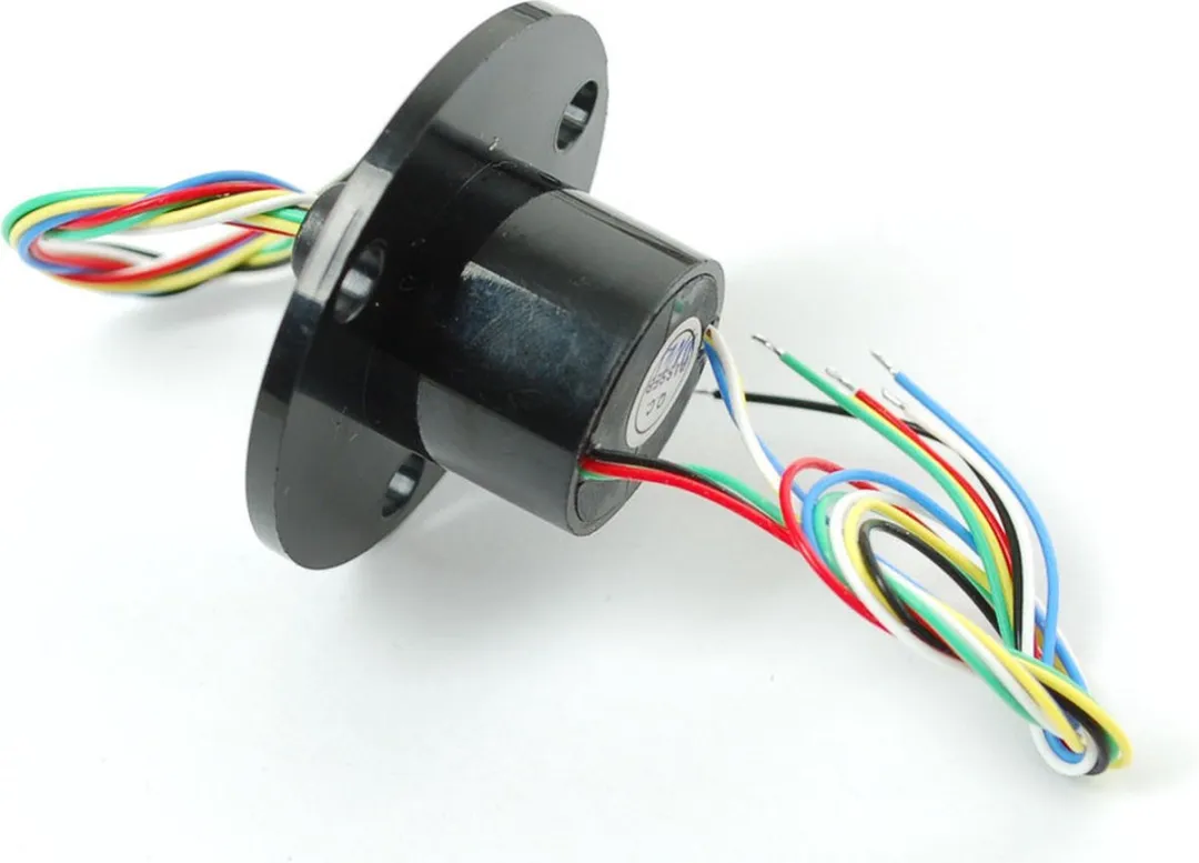 Adafruit Slip Ring 22mm 6-draads 240V 2A - Zwart