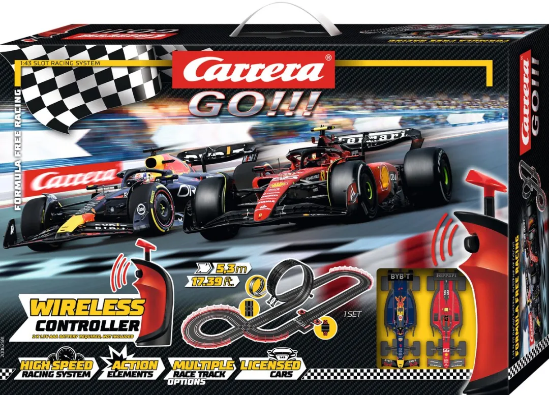 Carrera Go!!! Formula Free Racing Racebaan Max Verstappen vs. Carlos Sainz CAR20062581 - 5,3m Draadloos