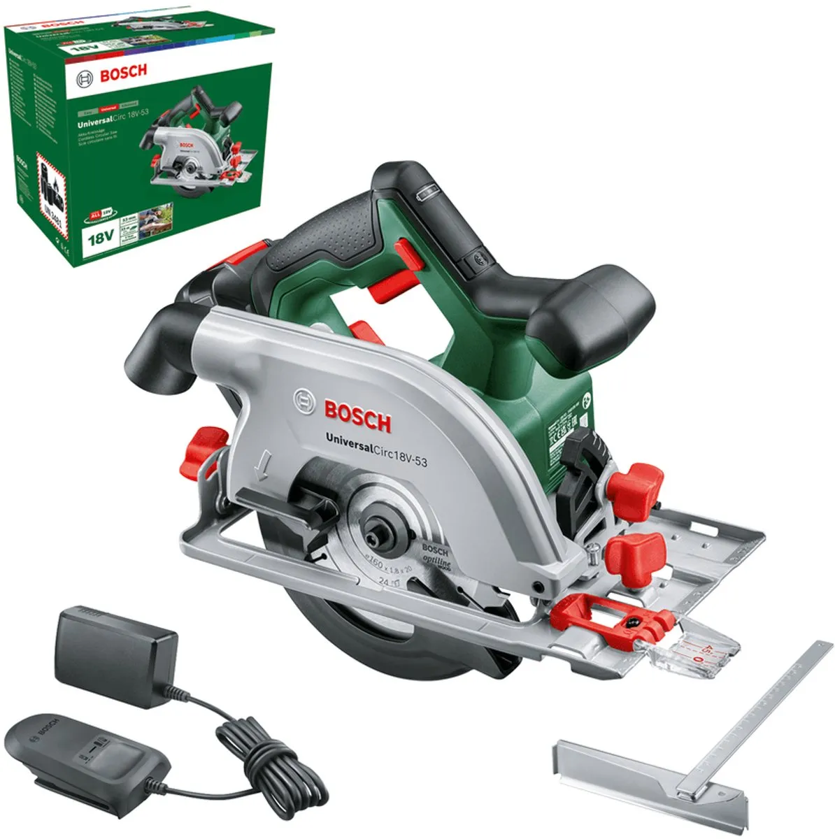 Bosch UniversalCirc 18V-53 Accu Cirkelzaag - 160mm Zaagblad
