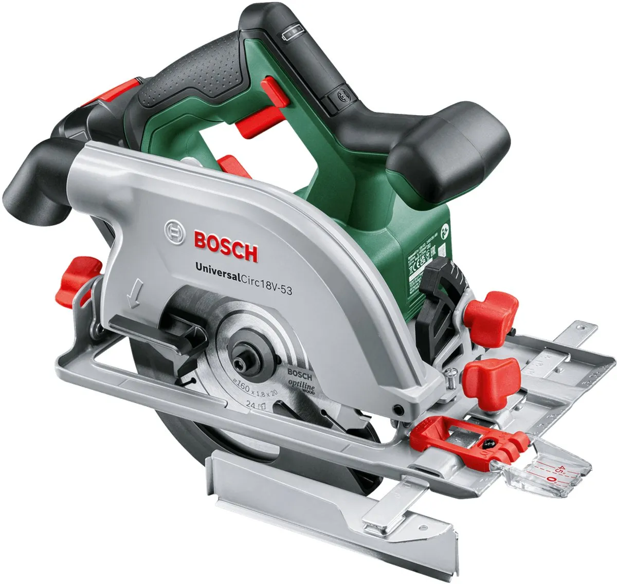Bosch UniversalCirc 18V-53 Accu Cirkelzaag - 160mm Zaagblad