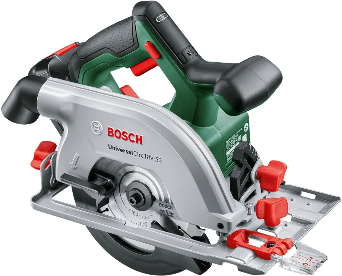 Bosch UniversalCirc 18V-53 Accu Cirkelzaag - 160mm Zaagblad